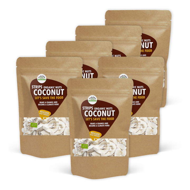 Kokosnöt i strimlor EKO 1kg x 6 paket i gruppen Råvaror & Dryck / Nötter / Kokos hos Rawfoodshop Scandinavia AB (SF171881SET)