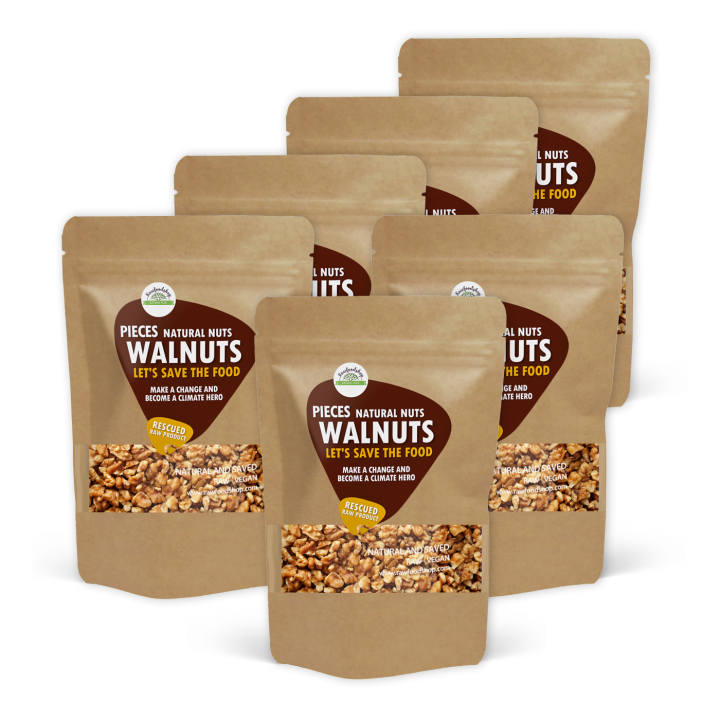 Valnötter i bitar RAW 750g x 6 paket i gruppen Råvaror & Dryck / Nötter / Valnötter hos Rawfoodshop Scandinavia AB (SF17234750-SET6)