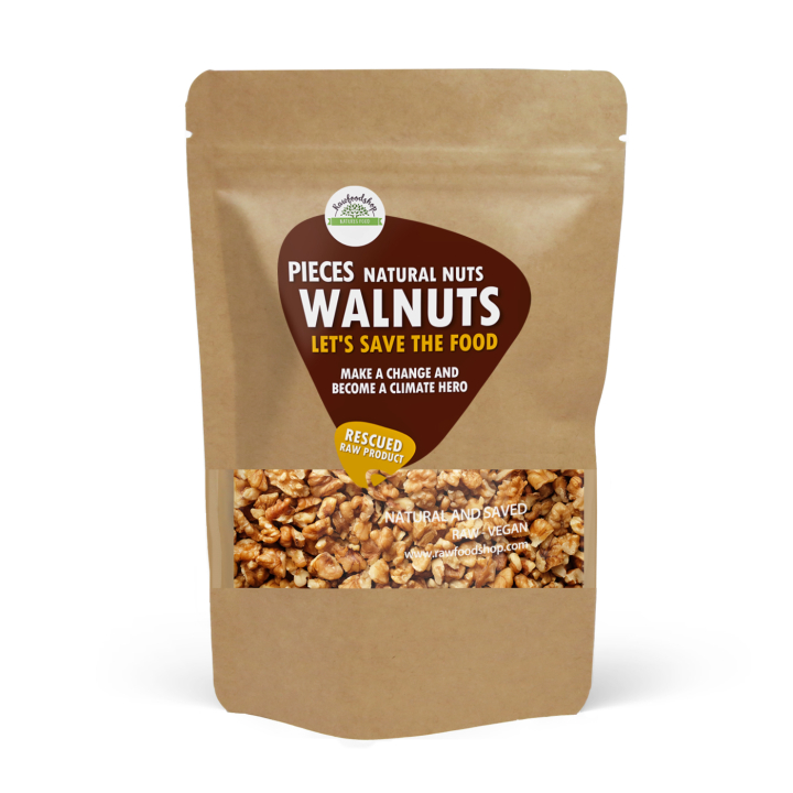 Valnötter i bitar RAW 750g i gruppen Råvaror & Dryck / Nötter / Valnötter hos Rawfoodshop Scandinavia AB (SF17234750)