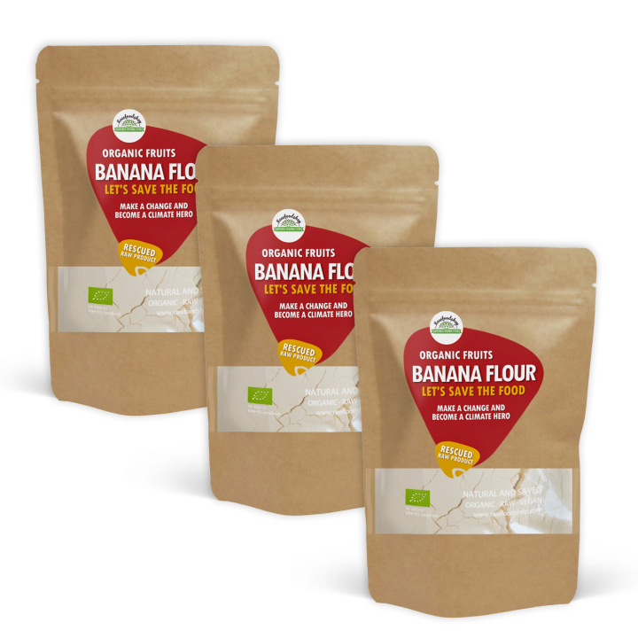 Bananmjöl EKO 1kg x 3 paket i gruppen Råvaror & Dryck / Frukt & Bär / Banan hos Rawfoodshop Scandinavia AB (SF183201-SET3)