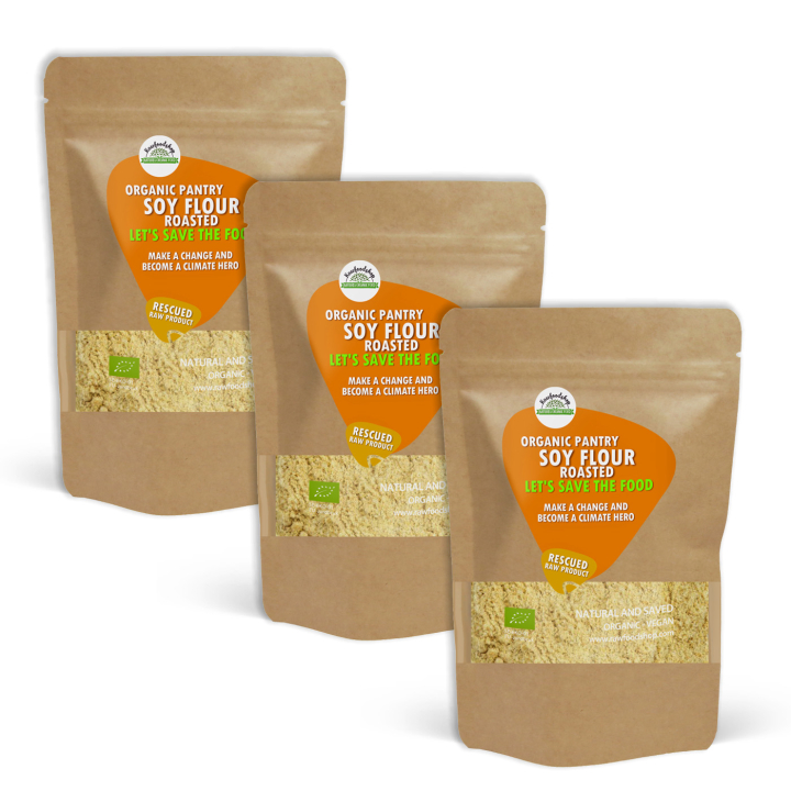 Sojamjöl Rostad EKO 1kg x 3 paket i gruppen Råvaror & Dryck / Bakning / Mjöler hos Rawfoodshop Scandinavia AB (SF203561-SET3)
