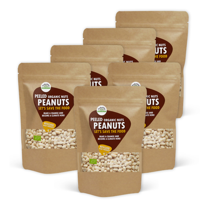 Jordnötter Skalade RAW EKO 1kg x 6 paket i gruppen Råvaror & Dryck / Nötter / Jordnötter hos Rawfoodshop Scandinavia AB (SF3409SET)