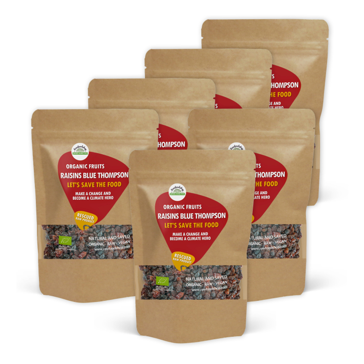 Russin Blue Thompson RAW EKO 1kg x 6 paket i gruppen Råvaror & Dryck / Frukt & Bär / Russin hos Rawfoodshop Scandinavia AB (SF799791SET)