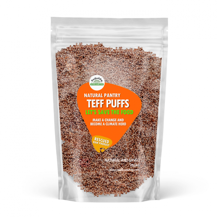 Teff Puffar 500g i gruppen Råvaror & Dryck / Bak & Matlagning / Granola, Gröt & Puffar hos Rawfoodshop Scandinavia AB (SF92851)