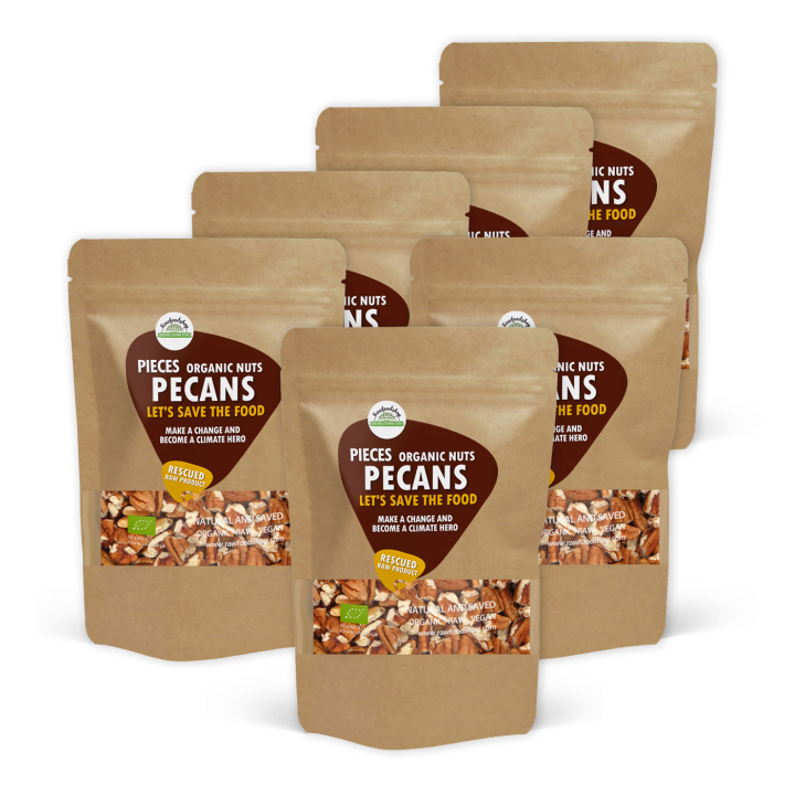 Pekannötter i bitar RAW EKO 1kg x 6 paket i gruppen Råvaror & Dryck / Nötter / Pekannötter hos Rawfoodshop Scandinavia AB (SFA1004-SET5)