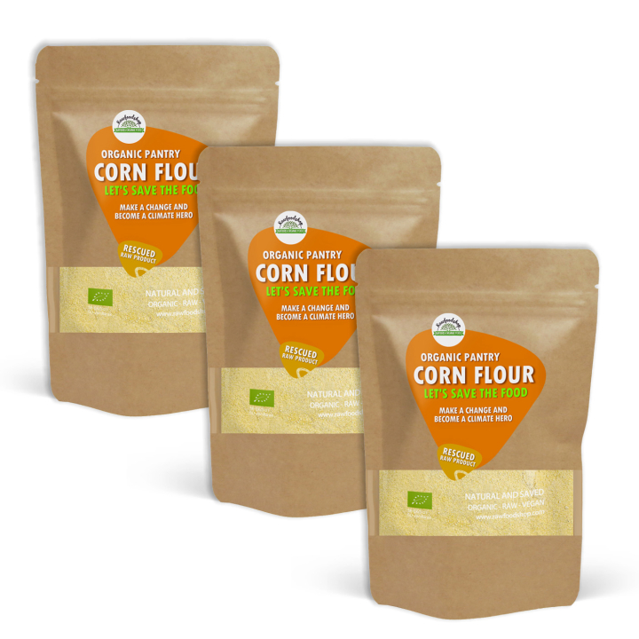 Majsmjöl EKO 1kg x 3 paket i gruppen Råvaror & Dryck / Bakning / Mjöler hos Rawfoodshop Scandinavia AB (SFAB013-SET3)