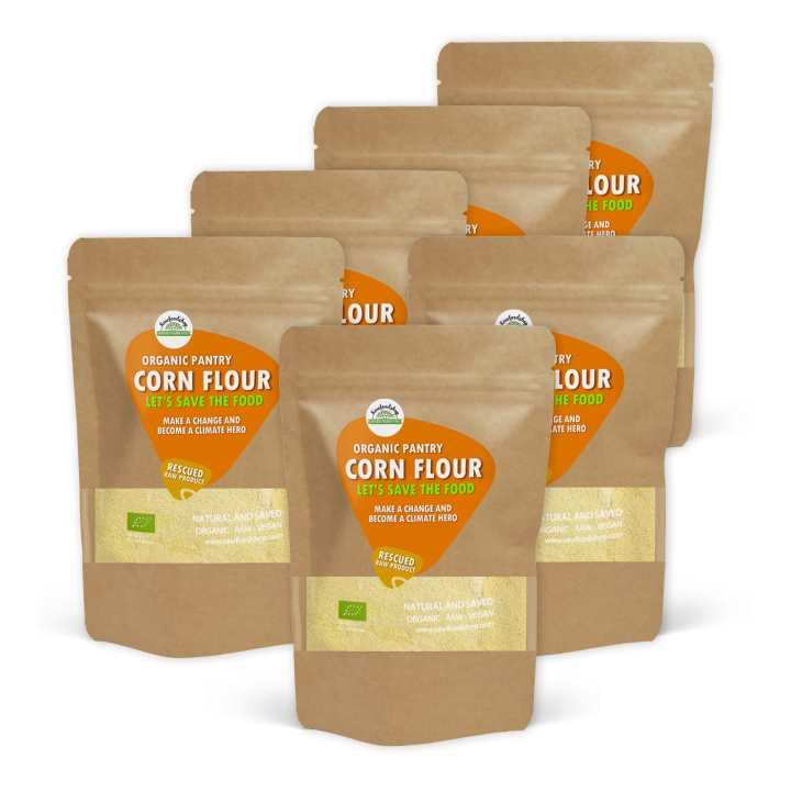 Majsmjöl EKO 1kg x 6 paket i gruppen Råvaror & Dryck / Bakning / Mjöler hos Rawfoodshop Scandinavia AB (SFAB013SET)