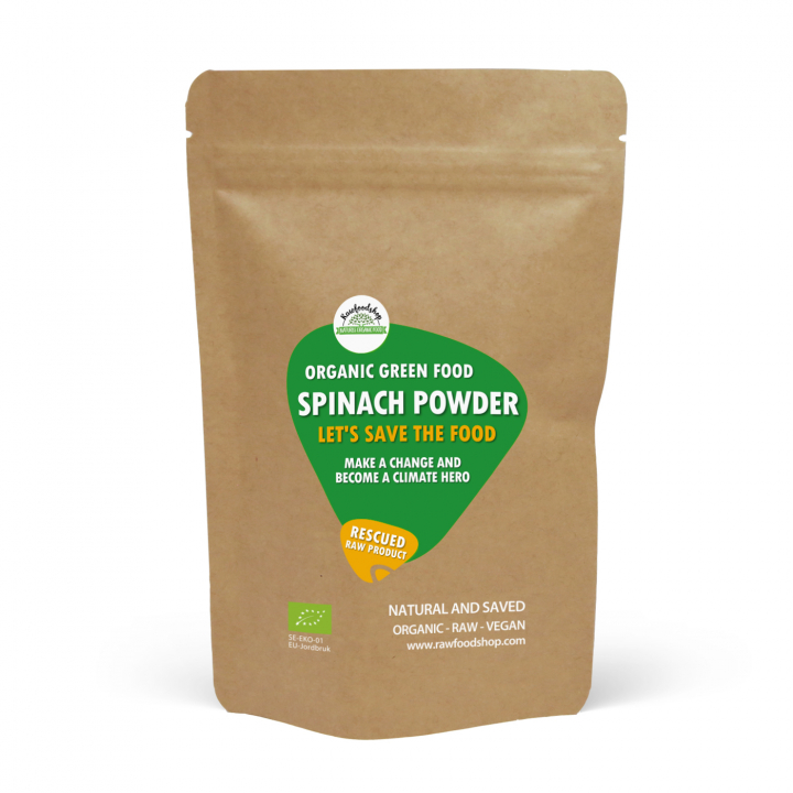 Spenatpulver EKO 500g i gruppen Hälsa / Örter, Alger & Svampar / Greenfood hos Rawfoodshop Scandinavia AB (SFAB030)