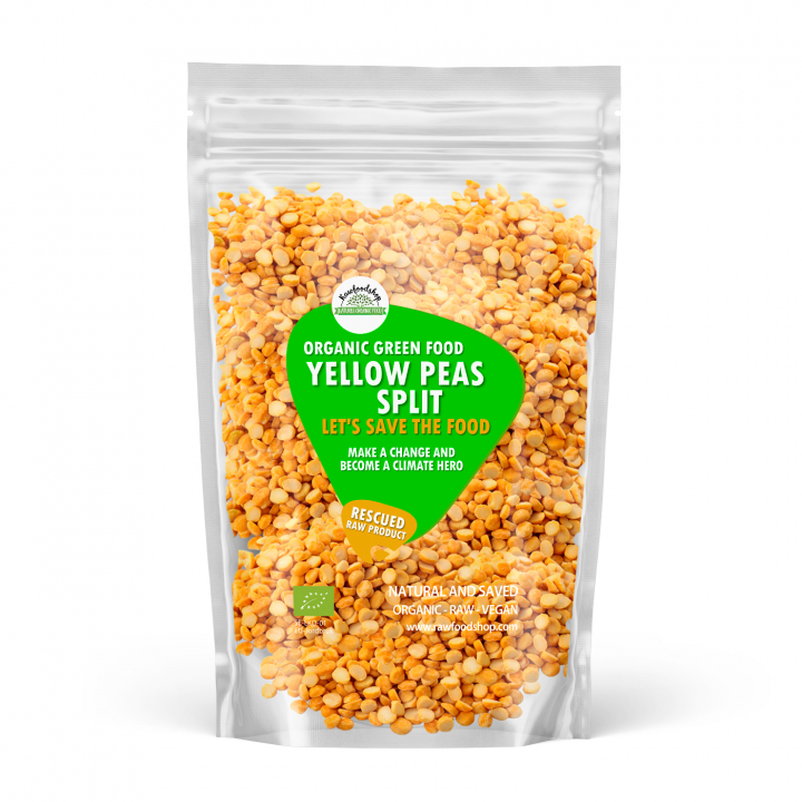 Ärtor Gula Delade EKO 1kg i gruppen Råvaror & Dryck / Skafferiet / Baljväxter / Ärtor hos Rawfoodshop Scandinavia AB (SFART11)