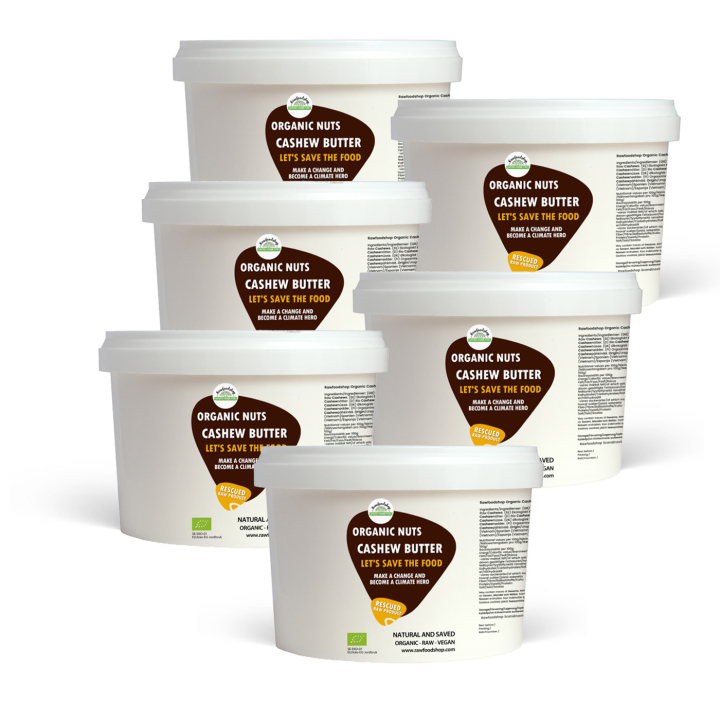 Cashewnötsmör RAW EKO 500g x 6 paket i gruppen Råvaror & Dryck / Nötter / Nötsmör hos Rawfoodshop Scandinavia AB (SFCASHM11SET)