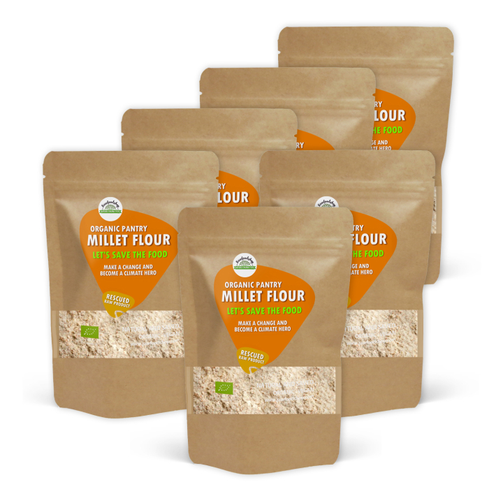 Hirsmjöl EKO 1kg x 6 paket i gruppen Råvaror & Dryck / Bakning / Mjöler hos Rawfoodshop Scandinavia AB (SFGLUMJOL0011SET)