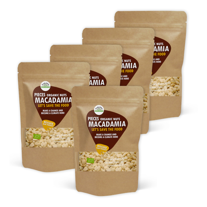 Macadamianötter i bitar RAW EKO 1kg 5st paket i gruppen Råvaror & Dryck / Nötter / Macadamia hos Rawfoodshop Scandinavia AB (SFMACNOT03SET)