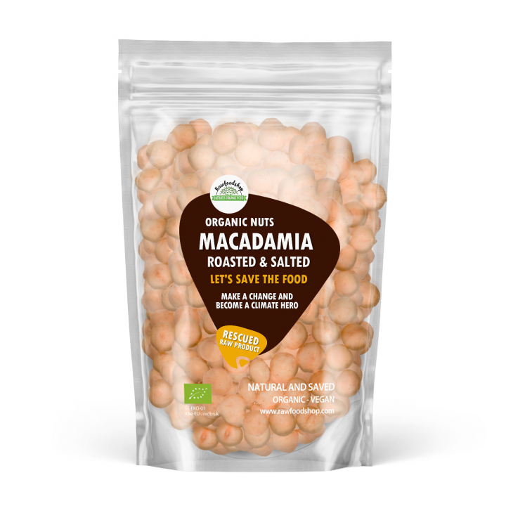 Macadamianötter rostade & saltade EKO 1kg i gruppen Råvaror & Dryck / Nötter / Macadamia hos Rawfoodshop Scandinavia AB (SFNOT1001)