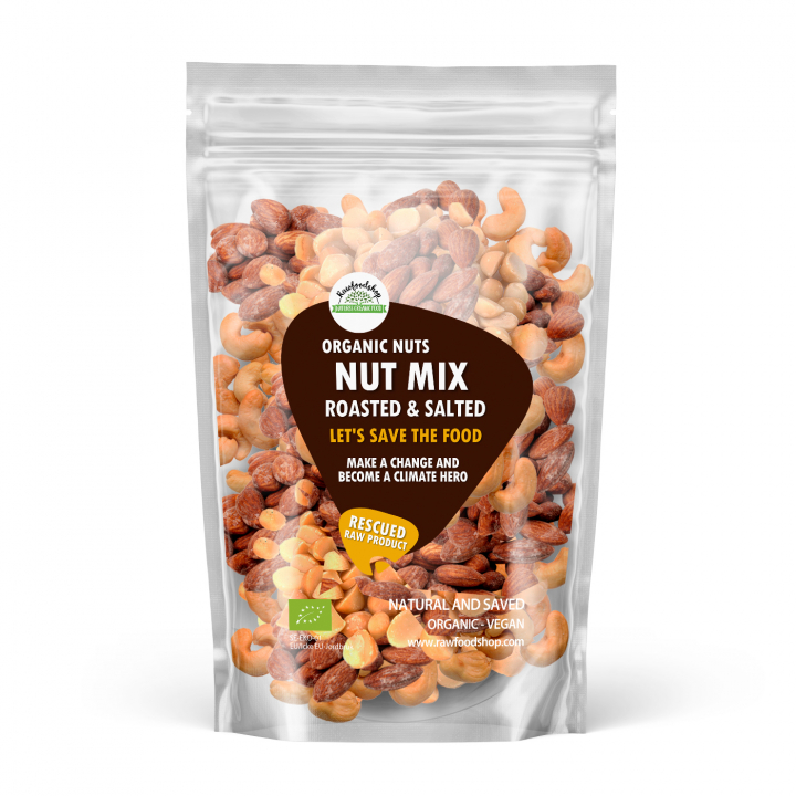 Nötmix Rostad & Saltad EKO 1kg i gruppen Råvaror & Dryck / Nötter hos Rawfoodshop Scandinavia AB (SFNOTMIX3)