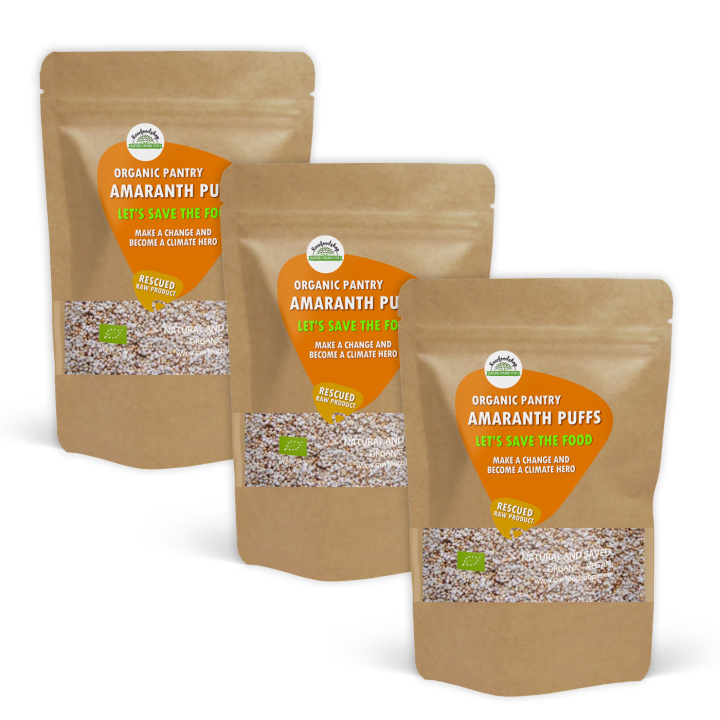 Amarant puffar EKO 500g x 3 paket i gruppen Råvaror & Dryck / Bakning / Gryn, flingor & puffar hos Rawfoodshop Scandinavia AB (SFRAWAMA0011-SET3)