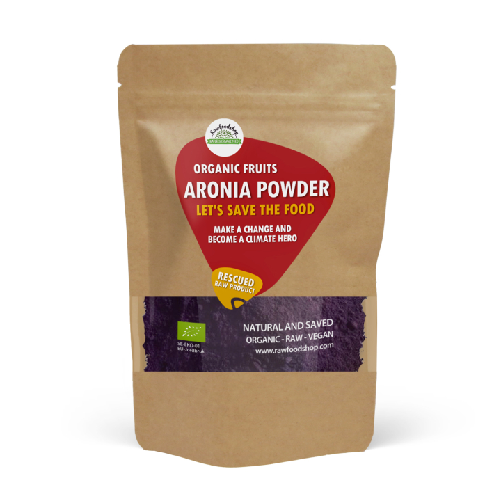 Aronia Pulver EKO RAW 500g i gruppen Råvaror & Dryck / Frukt & Bär / Fruktpulver hos Rawfoodshop Scandinavia AB (SFRAWFRUP00711)