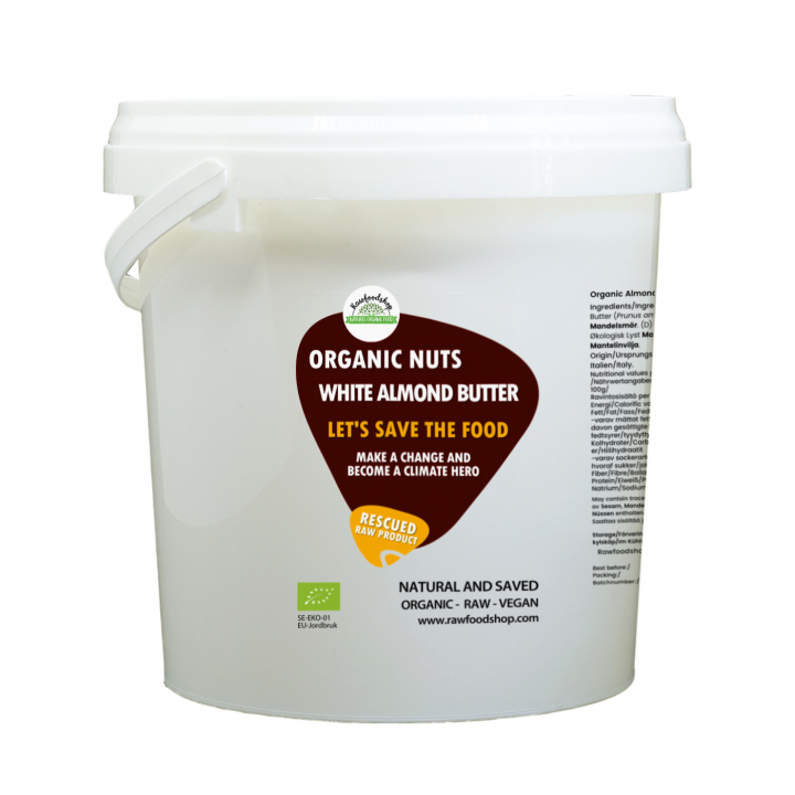 Mandelsmör Ljust RAW EKO 1kg i gruppen Råvaror & Dryck / Skafferiet / Smör & Krämiga Pålägg hos Rawfoodshop Scandinavia AB (SFRAWMAND654671)