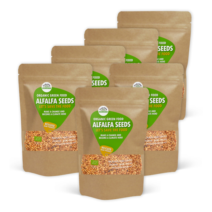 Alfalfafrön EKO 1kg x 6 paket i gruppen Råvaror & Dryck / Hälsokost / Frön hos Rawfoodshop Scandinavia AB (SFRFRO00011L1000SET)