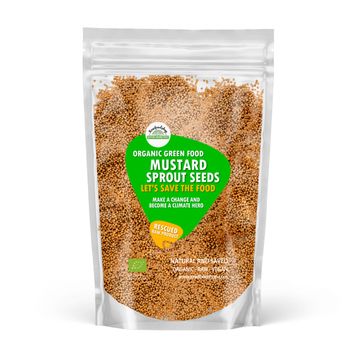 Groddfrön Senap EKO 500g i gruppen Råvaror & Dryck / Skafferiet / Groddfrön hos Rawfoodshop Scandinavia AB (SFRFRO100147E1500)