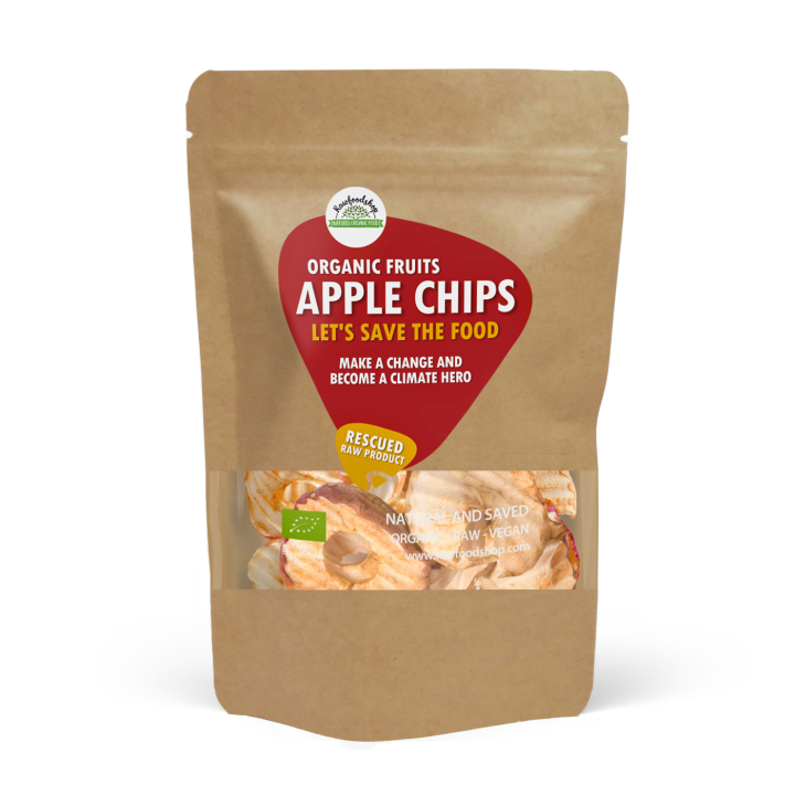 Äpple Chips RAW EKO 500g i gruppen Råvaror & Dryck / Frukt & Bär / Äpple hos Rawfoodshop Scandinavia AB (SFRFRU200636500E)