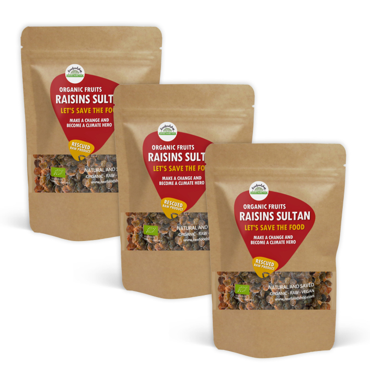 Russin Sultan EKO 1kg x 3 paket i gruppen Råvaror & Dryck / Frukt & Bär / Russin hos Rawfoodshop Scandinavia AB (SFRFRU500476E1-SET3)