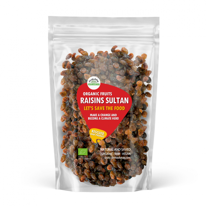 Russin Sultan EKO 1kg i gruppen Råvaror & Dryck / Frukt & Bär / Russin hos Rawfoodshop Scandinavia AB (SFRFRU500476E1)