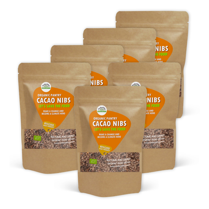Kakaonibs RAW EKO 1kg x 5 paket i gruppen Råvaror & Dryck / Bakning / Kakaoprodukter hos Rawfoodshop Scandinavia AB (SFRKAK1000751E-SET5)