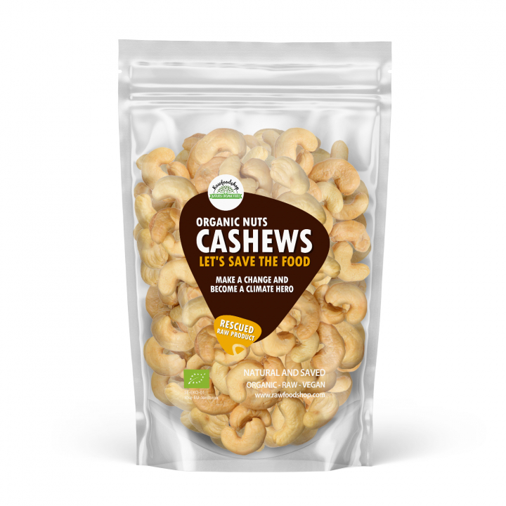 Cashewnötter RAW EKO 500g i gruppen Råvaror & Dryck / Nötter / Cashewnötter hos Rawfoodshop Scandinavia AB (SFRNOT5002059E)