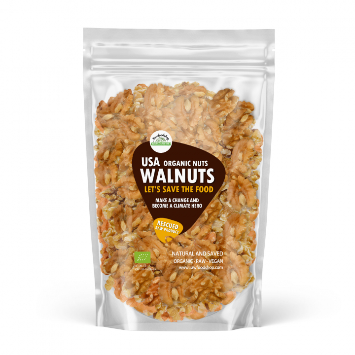 Valnötter Premium USA RAW EKO 750g i gruppen Råvaror & Dryck / Nötter / Valnötter hos Rawfoodshop Scandinavia AB (SFWALUSA-7)