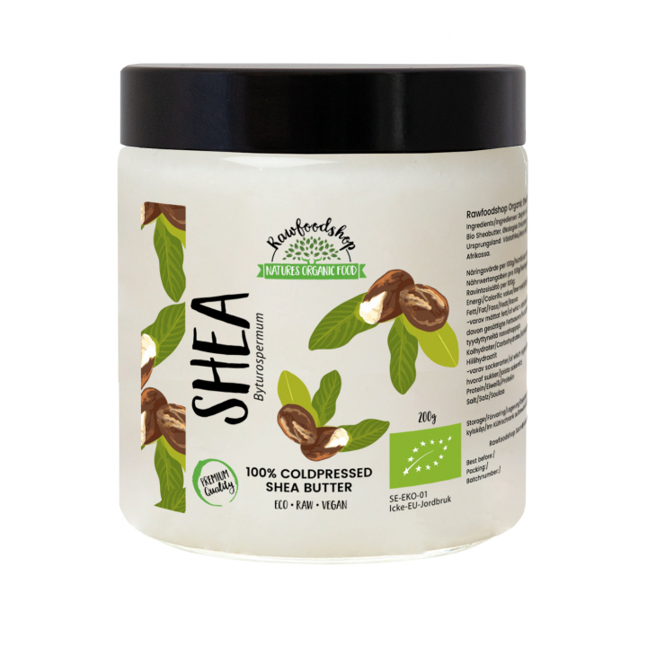 Sheasmör EKO 200g i gruppen Råvaror & Dryck / Skafferiet / Smör & Krämiga Pålägg hos Rawfoodshop Scandinavia AB (SHEA01)