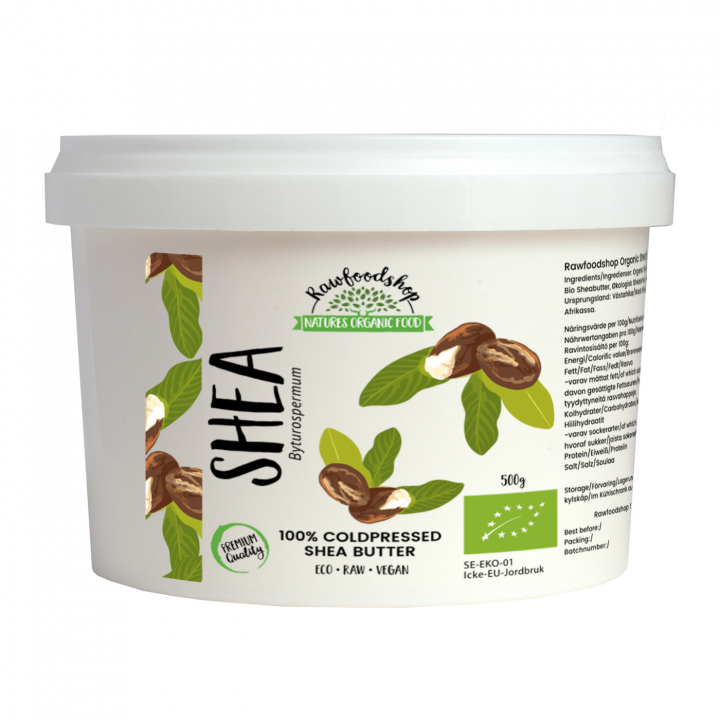 Sheasmör EKO 500g i gruppen Råvaror & Dryck / Skafferiet / Smör & Krämiga Pålägg hos Rawfoodshop Scandinavia AB (SHEA011)
