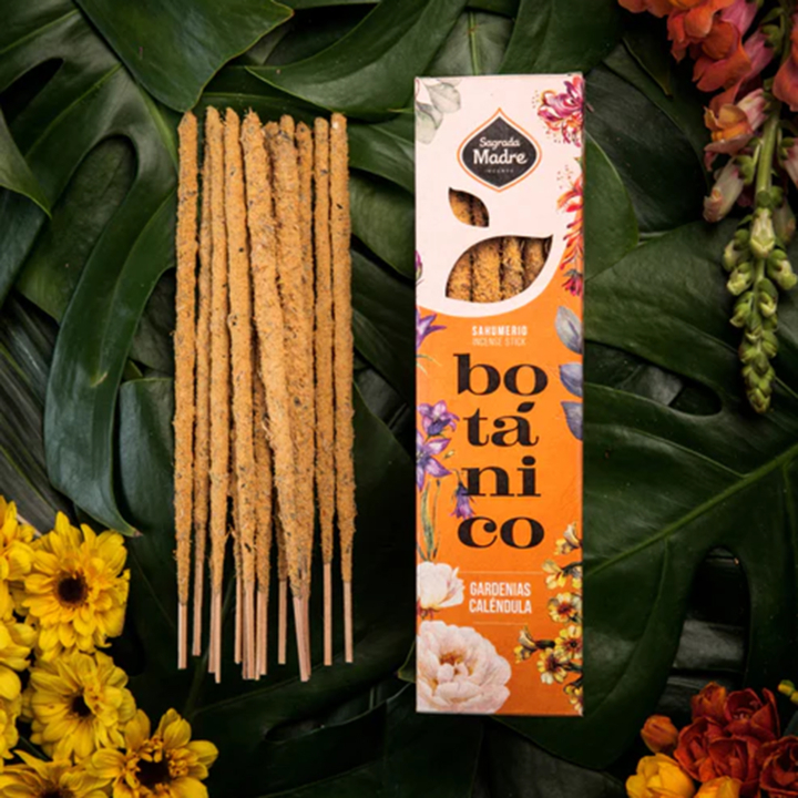 Rökelse Botanico Gardenia & Ringblomma 6st i gruppen Hem & Själ / Stämning & doft / Rökelse hos Rawfoodshop Scandinavia AB (SKU-073)