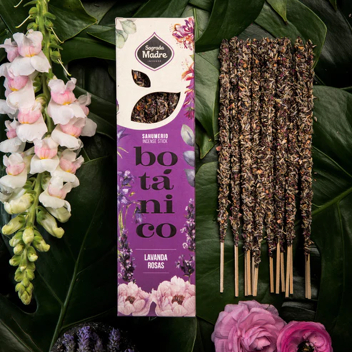 Rökelse Botanico Lavendel & Rosor 6st i gruppen Hem & Själ / Stämning & doft / Rökelse hos Rawfoodshop Scandinavia AB (SKU-077)