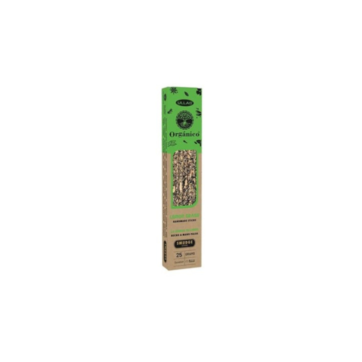 Citrongräs Rökelsepinnar Organico i gruppen Hem & Själ / Stämning & doft / Rökelse hos Rawfoodshop Scandinavia AB (SKU-1338)