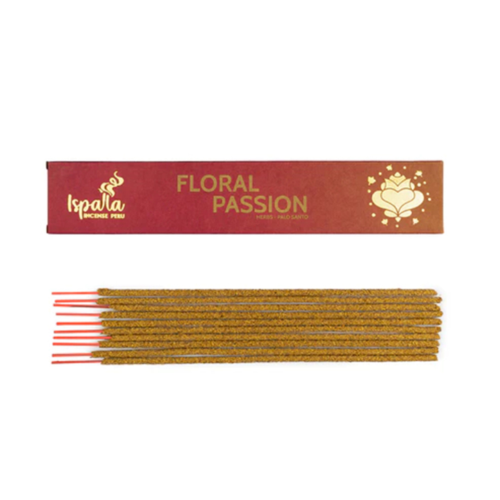 Ispalla Rökelse Floral Passion 10st i gruppen Hem & Själ / Stämning & doft / Rökelse hos Rawfoodshop Scandinavia AB (SKU-147)