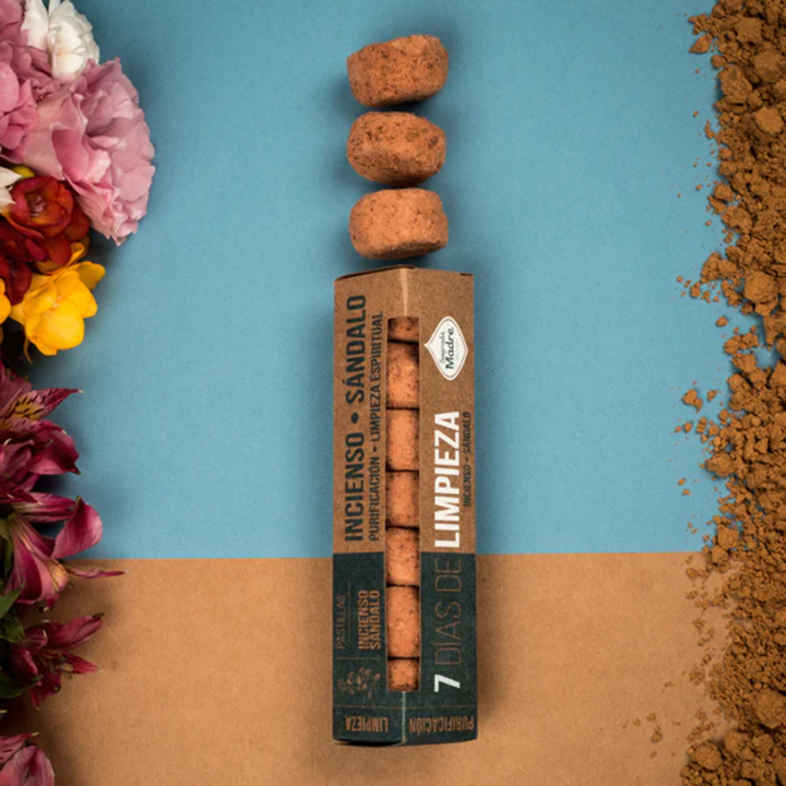 Rökelsepuckar Limpieza Frankincense & Sandelträ 7st i gruppen Hem & Själ / Stämning & doft / Rökelse hos Rawfoodshop Scandinavia AB (SKU-153)
