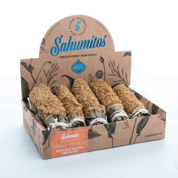 Sahumitos Örtbuntar Apelsin & Citronella 5st i gruppen Hem & Själ / Stämning & doft / Rökelse hos Rawfoodshop Scandinavia AB (SKU665)
