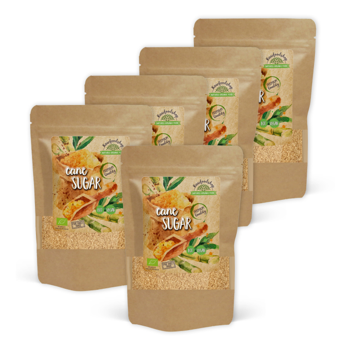 Råsocker EKO 500g x 5 paket i gruppen Råvaror & Dryck / Bakning / Sötning hos Rawfoodshop Scandinavia AB (SOT2-SET5)