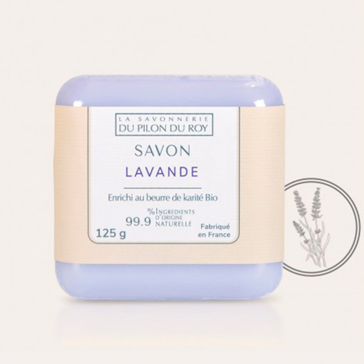 Tvål Lavande Lavendel 125g i gruppen Kroppsvård / Färdiga produkter / Tvål hos Rawfoodshop Scandinavia AB (SV125LAV)