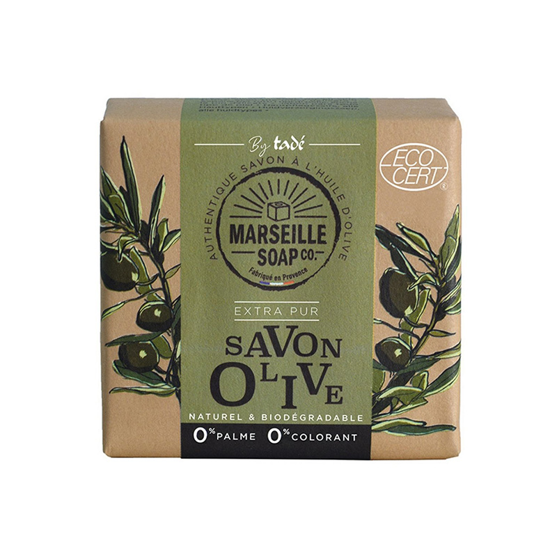 Fast Marseille Tvål 100g Olive i gruppen Hud & Kropp / Kropp / Handtvål hos Rawfoodshop Scandinavia AB (TADSOLIDM2266)