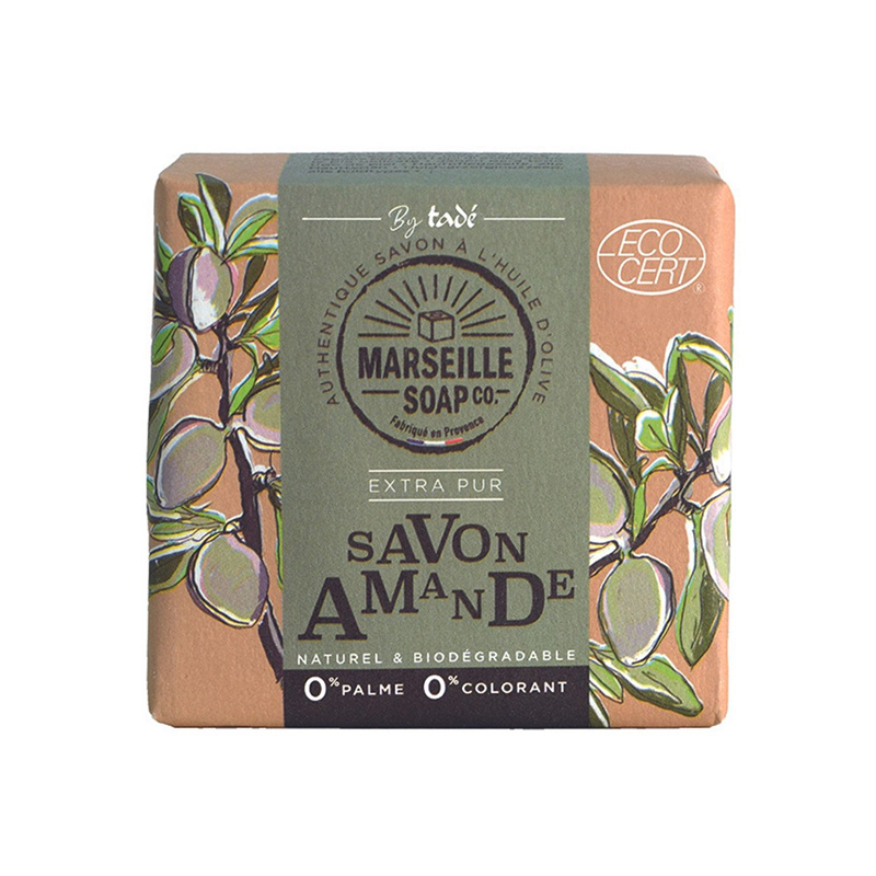 Fast Marseille Tvål 100g Almond i gruppen Hud & Kropp / Kropp / Handtvål hos Rawfoodshop Scandinavia AB (TADSOLIDM2358)