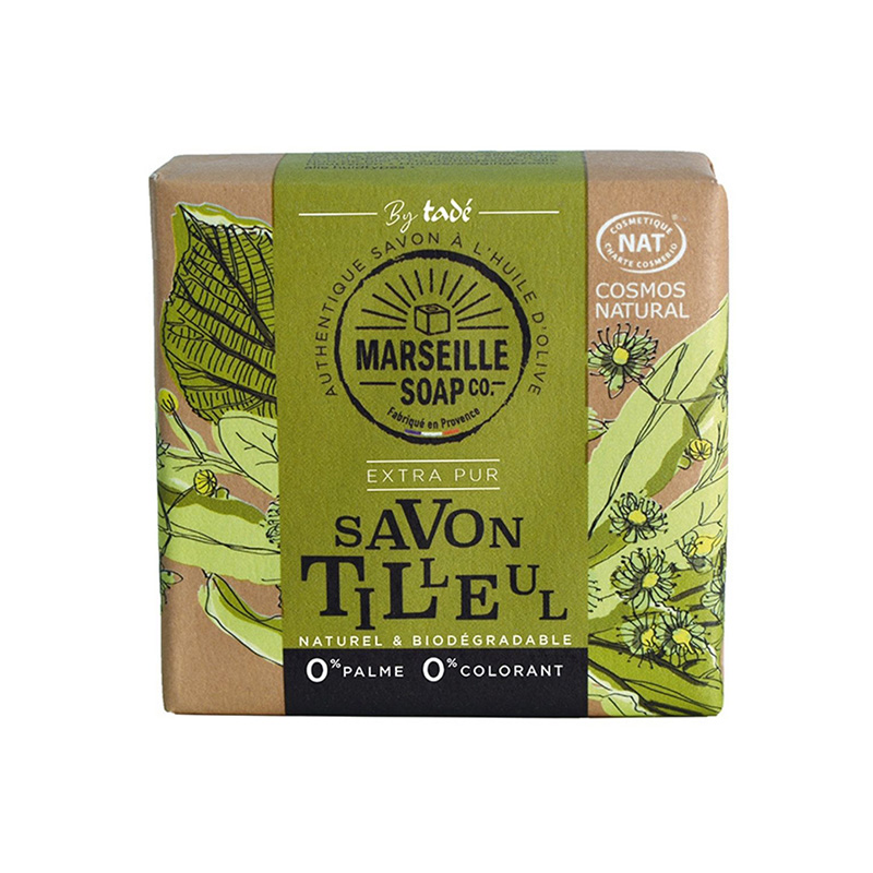 Fast Marseille Tvål 100g Linden i gruppen Hud & Kropp / Kropp / Handtvål hos Rawfoodshop Scandinavia AB (TADSOLIDM2471)