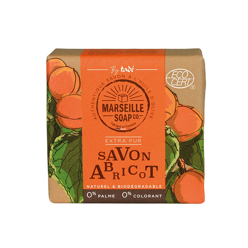 Fast Marseille Tvål 100g Apricot i gruppen Kroppsvård / Färdiga produkter / Tvål hos Rawfoodshop Scandinavia AB (TADSOLIDM4932)