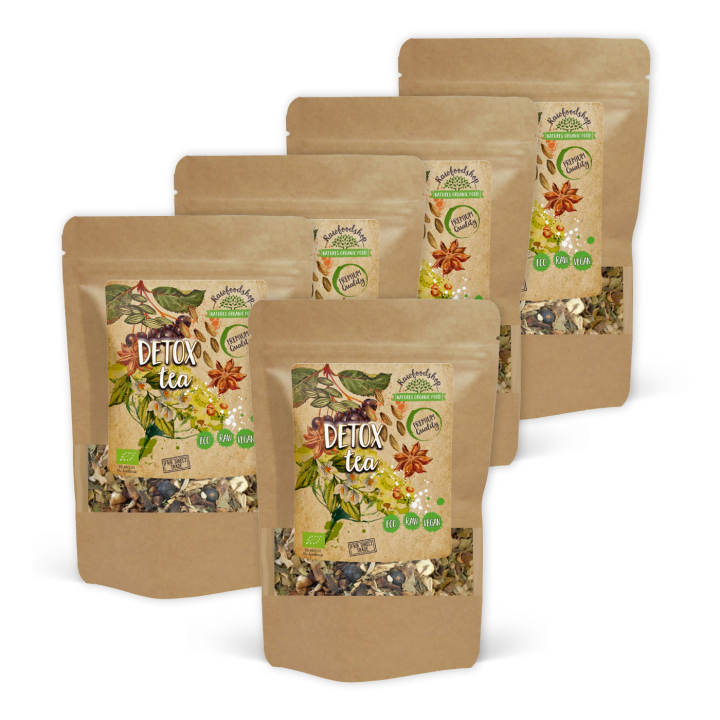 Detox Te EKO 50g x 5 paket i gruppen Råvaror & Dryck / Drycker / Teer hos Rawfoodshop Scandinavia AB (TE02-SET5)