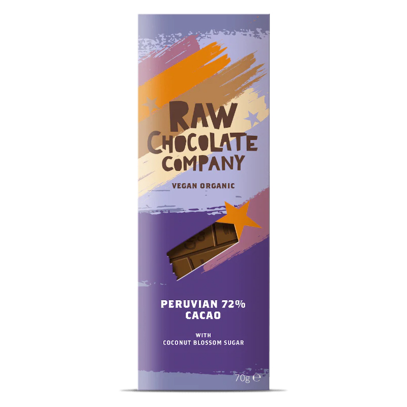 Peruvian 72% Bar EKO 70g i gruppen Råvaror & Dryck / Bak & Matlagning / Ingredienser Övriga hos Rawfoodshop Scandinavia AB (THE773042-6)