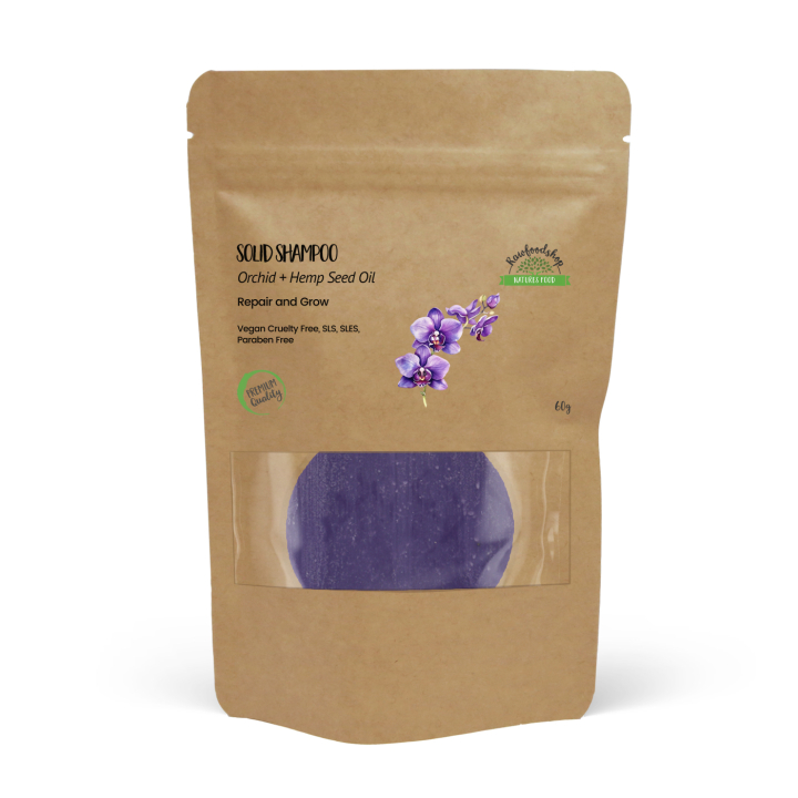 Fast Schampo Orkide 60g i gruppen Hud & Kropp / Hår / Schampo & Balsam hos Rawfoodshop Scandinavia AB (UWHSS01)