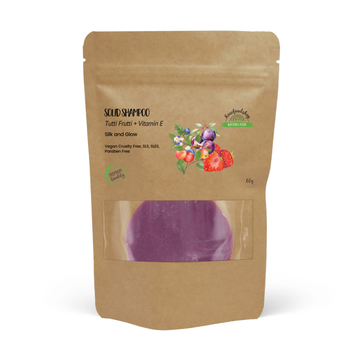 Fast Schampo Tutti Frutti 60g i gruppen Hud & Kropp / Hår / Schampo & Balsam hos Rawfoodshop Scandinavia AB (UWHSS04)