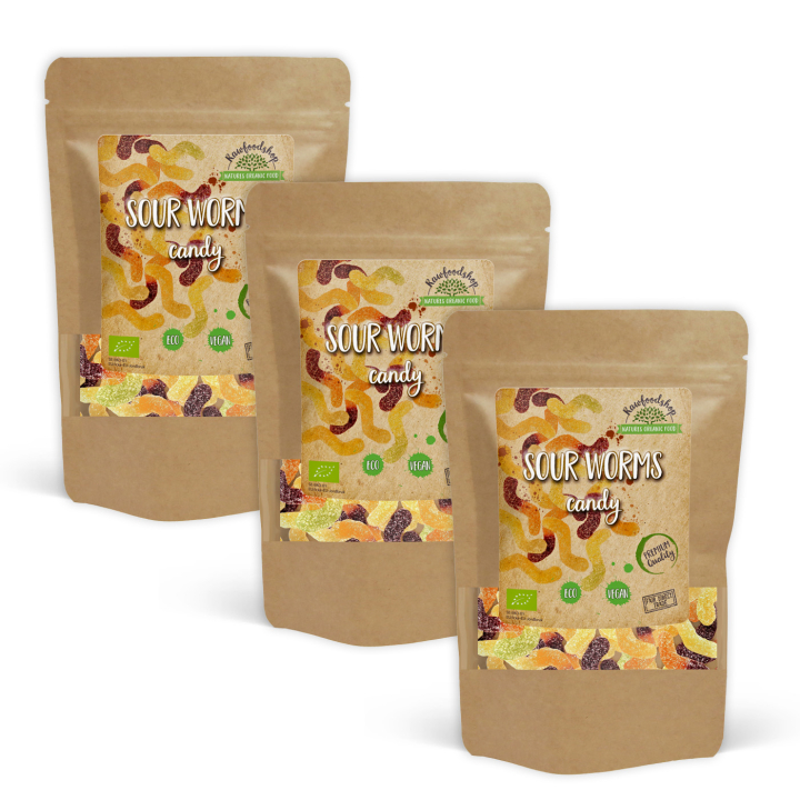 Sura Maskar Godis EKO 100g x 3 paket i gruppen Råvaror & Dryck / Godis & Choklad / Godis hos Rawfoodshop Scandinavia AB (VERS4100-SET3)