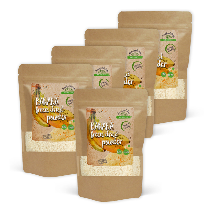 Bananpulver Frystorkat 125g x 5 paket i gruppen Råvaror & Dryck / Frukt & Bär / Banan hos Rawfoodshop Scandinavia AB (VILDPULFBAN-SET5)