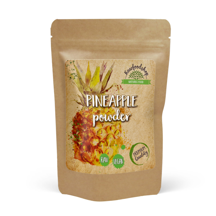 Ananaspulver 125g i gruppen Råvaror & Dryck / Frukt & Bär / Ananas hos Rawfoodshop Scandinavia AB (VITANANANASPULV)